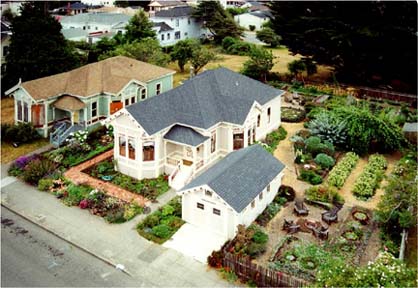 Aerial photo of Whimsy Garden