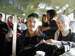passengers inside bus