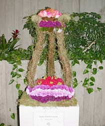 Photo of a flower show creation