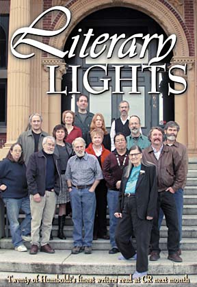 Literary Lights: Twenty of Humboldt's finest writers read at CR next month [photo of writers on steps]