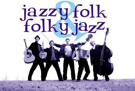 Jazzy folk and folky jazz [photo of The Bills]