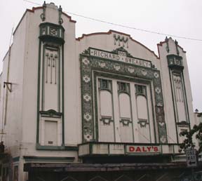 Sweasey theater facade with Daly's sign on marquis