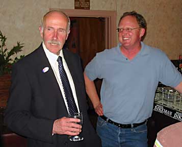 photo of Worth Dikeman, left, with Steve Knight, right
