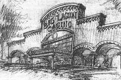 [drawing of Big Lagoon Casino]