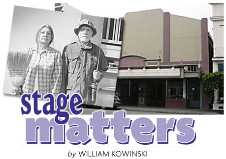 Heading: Stage Matters by William Kowinski, photo of Ferndale Repertory Theater; Marilyn McCormick and Lance Dickson