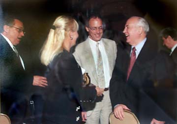 photo of Hoffman with Gorbachev