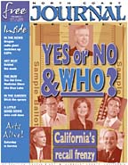 Cover of the Oct. 2, 2003 North Coast Journal