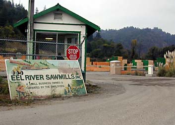 [photo of sawmill entrance]