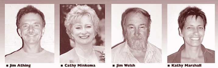 photos of Jim Athing, Cathy Minkema, Jim Welsh, Kathy Marshall