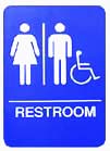 Handicapped restroom sign