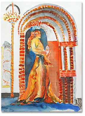 Santa Lucia painting by Schencke