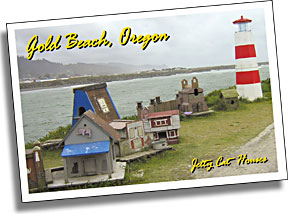 photo of Cat houses on the jetty in Gold Beach