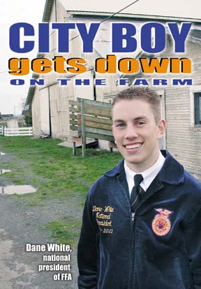 City Boy gets down on the farm: Dane White, national president of FFA
