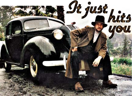 It just hits you [photo of Roy Rogers with old car]