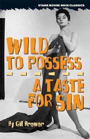 book cover: "Wild to Possess," "A Taste for Sin"