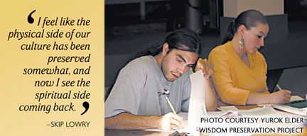 photo of students,  courtesy Yurok Elder Wisdom Preservation Project