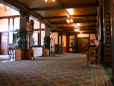 [Lobby and hallway of Eureka Inn]