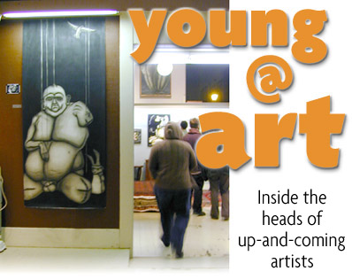 Young at art heading - photo of gallery show