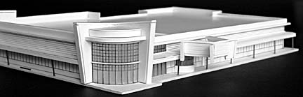 [photo of model of proposed McKinleyville Theater]