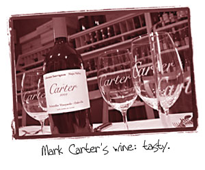 Photo of Mark Cater's wine: tasty