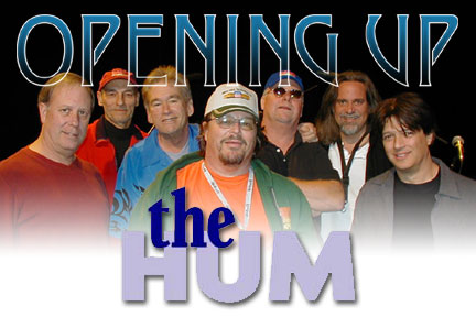 Heading: The Hum - Opening Up. Photo of Sons of Champlin