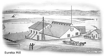 Engraving of Eureka mill