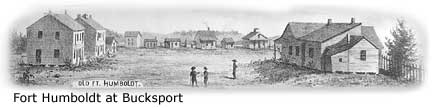 Engraving of Fort Humboldt at Bucksport