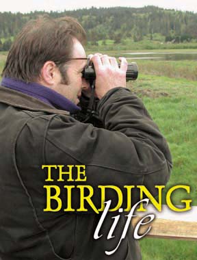 The Birding Life [photo of Ron LeValley looking through binoculars