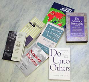 Array of books written by the Oliners