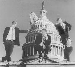 [photo of Capitol Steps comedy truope]