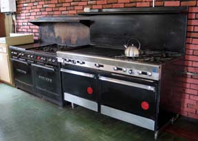 [old and new cooking stoves]