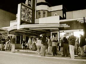 Front of Arcata Theater with crowd