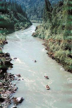 [Trinity River with rafters]
