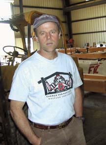 Rick Zumbrun standing in the warehouse