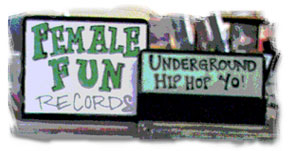 photo of CD signs for Female Fun Records label, underground hiphop