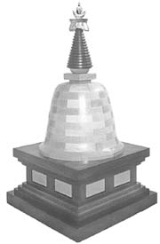 [photo of Cobain stupa]