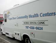 Open Door Community Health Centers Mocile Dental Clinic van