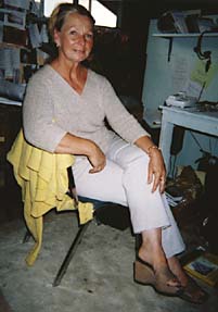 Diana Cistaro sitting in office