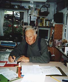 Herb Zastrow at his desk