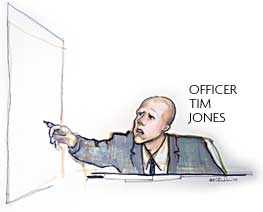 Sketch of Officer Tim Jones