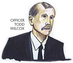 Sketch of Officer Todd Wilcox