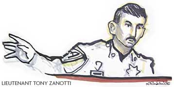 Sketch of Lieutenant Tony Zanotti