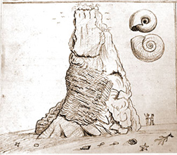 Sea stack near Trinidad Bay, sketched by J. Goldsborough Bruff in 1851
