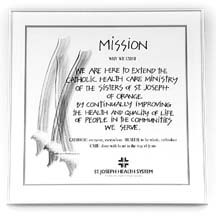 [photo of mission plaque]