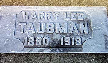 Photo of Harry Lee Taubman gravestone