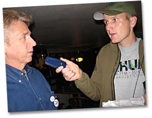 photo of Larry Glass with Mike Dronkers