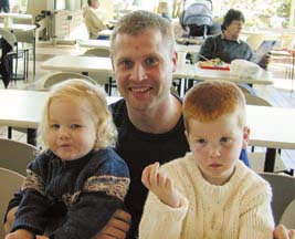 [Patrick Roach and two children]