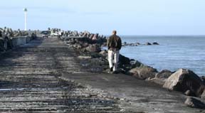Photo of Gary Sommers on the jetty