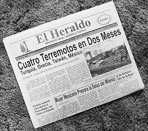[photo of front page of El Heraldo]