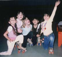 [Naomi with roller skating friends]